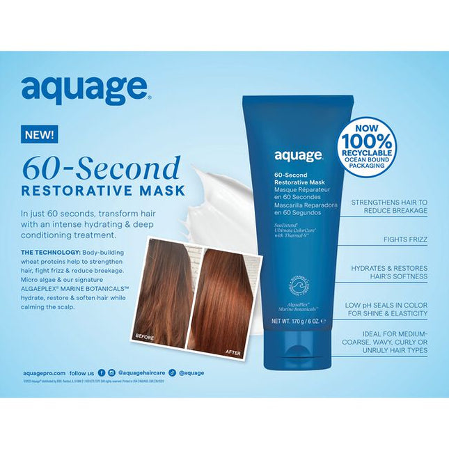 Instant hair goals! Revive and hydrate in just 60 seconds with our luxurious low-pH mask to achieve deep conditioning and repair benefits to help maintain strong hair, reduce breakage, and fight frizz.