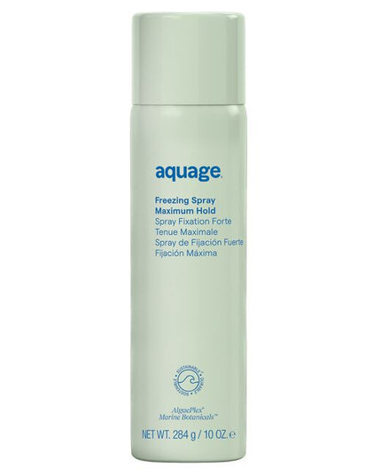 Aquage Freezing Spray freezes style, resists humidity and delivers exceptional shine.