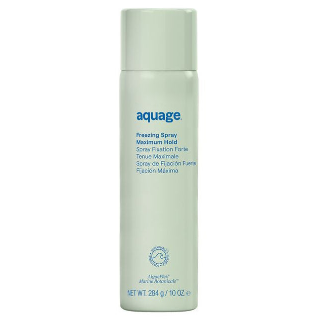 Aquage Freezing Spray freezes style, resists humidity and delivers exceptional shine.