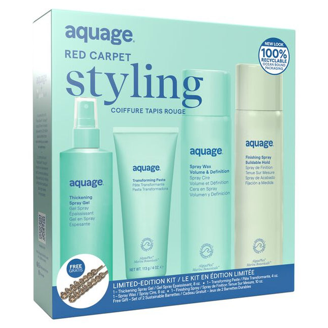 A limited-edition professional hair care collection designed to create high-glamour, salon-quality looks. This curated set features four best-selling products from the Aquage styling line and includes a free gift.
