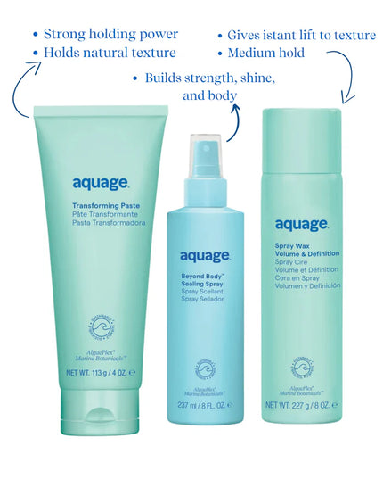 High-performance styling favorites to create the perfect voluminous look, that holds! Get that body you crave with this trio of volumizing favorites, perfect for all hair types.