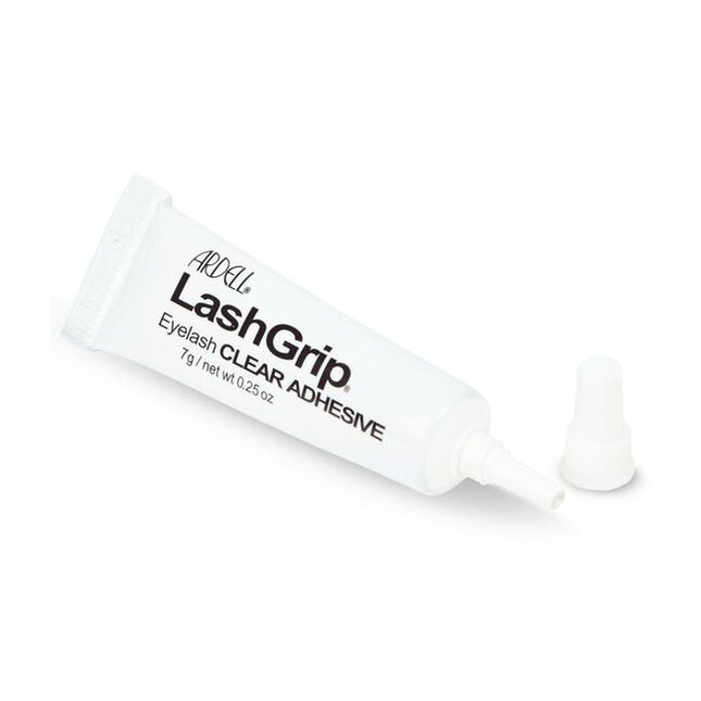 Adhesive is best used on strip lashes. It is a latex based adhesive meant to be temporary and can be removed quite easily.