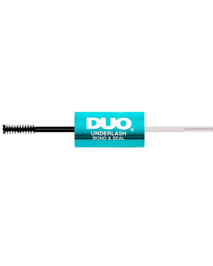 Make any false lash an underlash with DUO Bond &amp; Seal. The pointy, medium-firm foam applicator is easy to use and allows for precise placement of bond. The clear bond is strong enough to hold lashes, yet gentle enough to keep natural lashes safe. The Seal formula is clear and designed to remove any tackiness from the Bond as well as to provide longevity for your lashes. Achieve a seamless and effortless lash look!