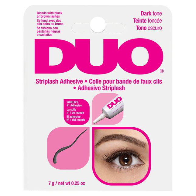 Applies dark and dries black for a dramatic and luscious look! With its rapid setting time that is even faster than other adhesives, you can create the perfect lash look quickly and effectively. Recommended by professional lash artists, this lash glue is ideal for smokey eye makeup, dark color lashes, thick and voluminous fake lashes.