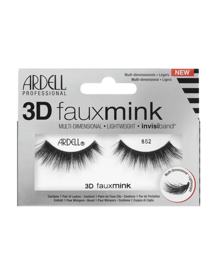 Layer your lashes in luxury with the 3D Faux Mink lashes.The Ardell 3D Faux Mink Lashes are multidimensional and lightweight with Invisiband. Beautiful, lightly feathered lash, that will open up the eyes.