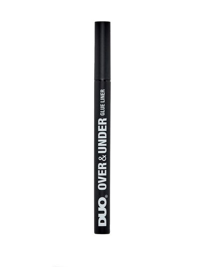 Take your lash look to the next level with the Duo Over &amp; Under Glue Liner in bold black. Whether you’re creating a statement strip lash look on top or securing underlash clusters below, this 2-in-1 multitasking pen combines the drama of eyeliner with the strength of lash adhesive. Its ultra-pigmented black formula adds rich definition while securing your lashes in place—all in a single swipe. Designed with a soft precision felt tip, it gives you clean control for a seamless lash application every time.