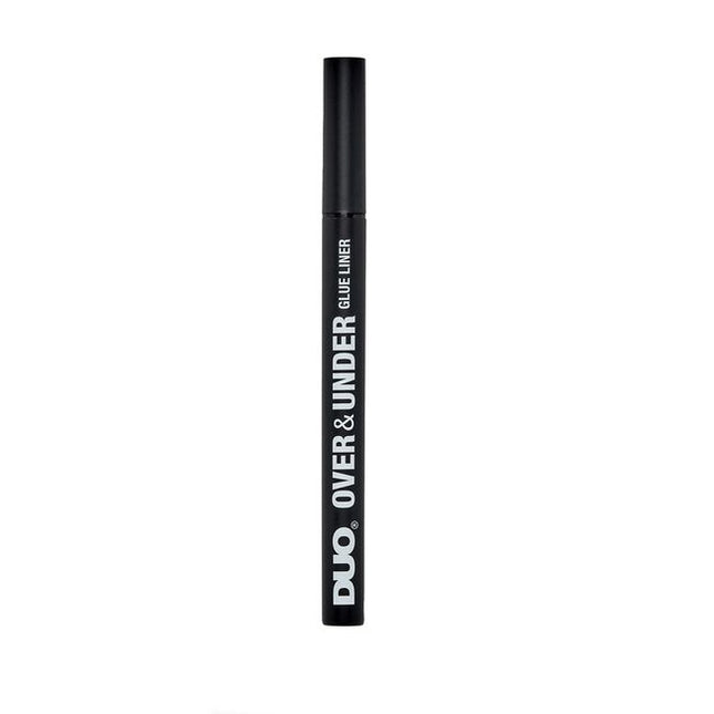 Take your lash look to the next level with the Duo Over &amp; Under Glue Liner in bold black. Whether you’re creating a statement strip lash look on top or securing underlash clusters below, this 2-in-1 multitasking pen combines the drama of eyeliner with the strength of lash adhesive. Its ultra-pigmented black formula adds rich definition while securing your lashes in place—all in a single swipe. Designed with a soft precision felt tip, it gives you clean control for a seamless lash application every time.
