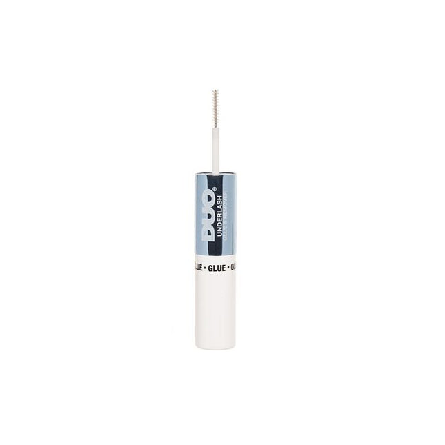 DUO Underlash Glue &amp; Remover is a one-step lash adhesive designed for fast, easy underlash application no seal needed. Featuring a gentle clear glue that dries non-sticky, this innovative formula delivers secure hold for up to 3 days and includes a remover for effortless lash removal.