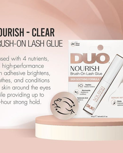 What if every time you applied false lashes, you could give your natural lash line a soothing treat? Now you can with the first serum-infused glue that nourishes too!
