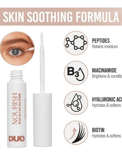 What if every time you applied false lashes, you could give your natural lash line a soothing treat? Now you can with the first serum-infused glue that nourishes too!