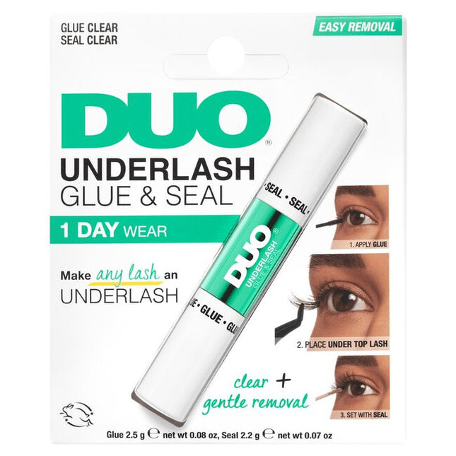 Underlash extensions are all the rage because they let you customize your look while concealing the bands for an imperceptible finish. Leave it to Duo, the MUA-approved, leading lash glue brand to bring you a strong yet gentle 1-day glue that transforms any lash into an underlash!