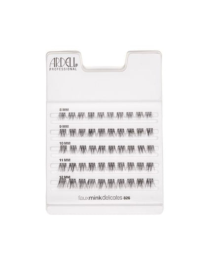 Ardell Faux Mink Delicates Clusters offer customizable, whisper-light lash enhancement with a soft glam finish. Designed with refined faux mink fibers and a lightweight feel, these clusters allow you to build subtle definition or elevated everyday glam your way.