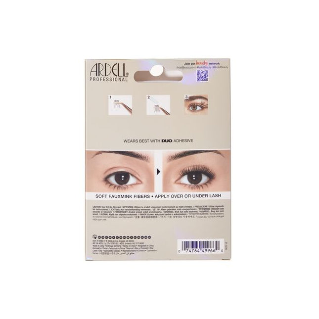 Ardell Faux Mink Delicates Clusters offer customizable, whisper-light lash enhancement with a soft glam finish. Designed with refined faux mink fibers and a lightweight feel, these clusters allow you to build subtle definition or elevated everyday glam your way.