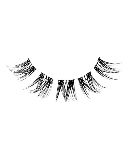 Looking for a style that flawlessly blends in with lashes but makes eye stand out? Naked Clusters 437 upgrades your gaze with a captivating natural allure. From its delicate crisscross layering to its flicked-out, flared strands, the mid-volume lash adds airy fullness and dimension for natural yet noticeable enhancement. 