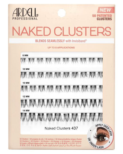 438 is the pinnacle of Naked style, making its point with a modern spikey effect. The fluttery, mid-volume lash spikes at the center for a textural modern edge while a crisscross pattern and varied lengths add to the feathery natural finish. Perfect for anyone who wants fuller-looking lashes that feel like nothing on. 