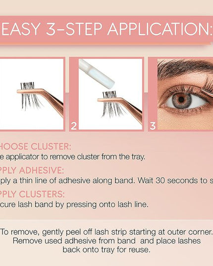 438 is the pinnacle of Naked style, making its point with a modern spikey effect. The fluttery, mid-volume lash spikes at the center for a textural modern edge while a crisscross pattern and varied lengths add to the feathery natural finish. Perfect for anyone who wants fuller-looking lashes that feel like nothing on. 