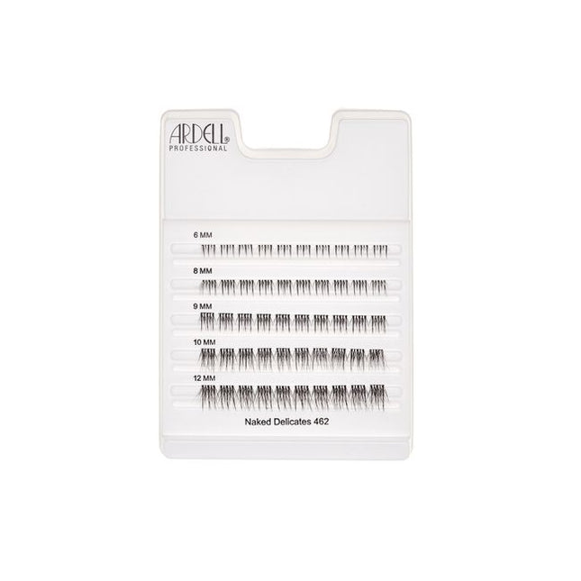 Ardell Naked Delicates Clusters offer customizable, barely-there lash enhancement with a feather-light feel. Featuring ultra-thin bands and soft fibers, these clusters allow you to build natural-looking definition exactly where you want it.