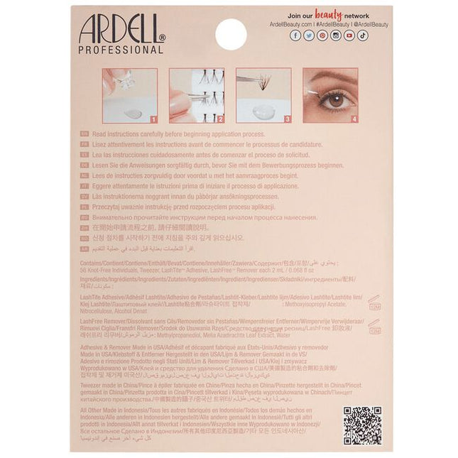 Wake up to fluttery, full lashes every day without the salon expense. Naked Extensions apply effortlessly in minutes and last up to 2 weeks. These beautifully crafted, knot-free individuals blend in seamlessly while adding soft 3D volume and length. So natural, no one will be able to tell these lashes are not your own. Tailor the result with 3 different lengths. Boost the entire lash line or fill gaps with fullness.