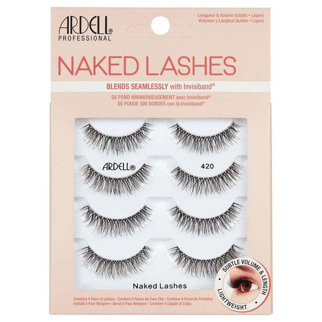 Your favorite everyday lash is now available in a multipack! Ardell’s Naked Lash in 420 finds the sweet spot for lash length and volume: right in the middle! Features a super soft and comfortable Invisiband® that is woven to match your natural lash.