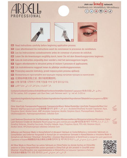 Naked Trios combines 3 individual lashes on one superfine Invisiband for 3 times faster lash application! Wider surface lash base makes it easier to grip with tweezers. A mix of short, medium, and long lengths, lets you control the result. Amp up the entire lash line or add fullness where you want. Build up your look from day to night. Fill in gaps, accent, customize with different layers and lengths. Natural or knockout, subtle or stunning, under or over lash application -- you call the shots. 