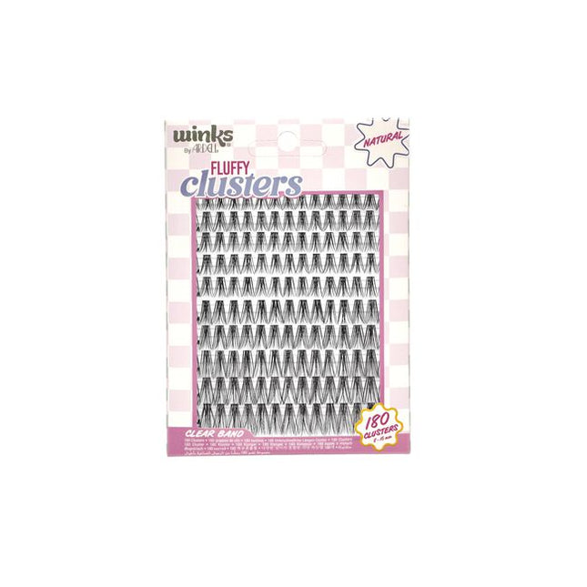Winks by Ardell Fluffy Clusters 180 Mega Pack delivers endless lash customization with ultra-soft, fluffy clusters designed for comfort and versatility. Featuring a soft, flexible clear band, these clusters can be worn as underlash or overlash for natural to fuller looks.