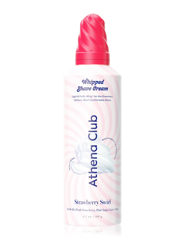 Who said whipped cream is only for dessert? Elevate your shaving routine with Athena Club's Whipped Shave Cream. Expertly crafted to transform your shave into an indulgent experience, our shaving cream is infused with a potent blend of Vitamins C and E. These powerhouse ingredients work in harmony to moisturize deeply, fortify your skin’s barrier, and fend off common shaving woes like razor burn, irritation, and ingrown hairs. 