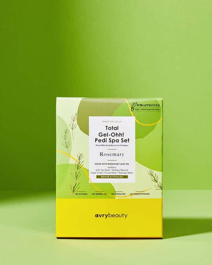 Your clients’ feet will fall in love with our Total Gel-Ohh! Pedi Spa Set. This all-in-one, 5-step pedicure kit includes a jelly spa bath, melting mineral, sugar scrub, cream mask, and massage cream to give them a luxurious spa experience like no other.