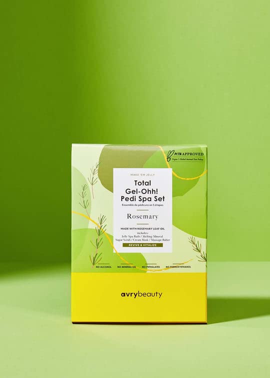 Your clients’ feet will fall in love with our Total Gel-Ohh! Pedi Spa Set. This all-in-one, 5-step pedicure kit includes a jelly spa bath, melting mineral, sugar scrub, cream mask, and massage cream to give them a luxurious spa experience like no other.