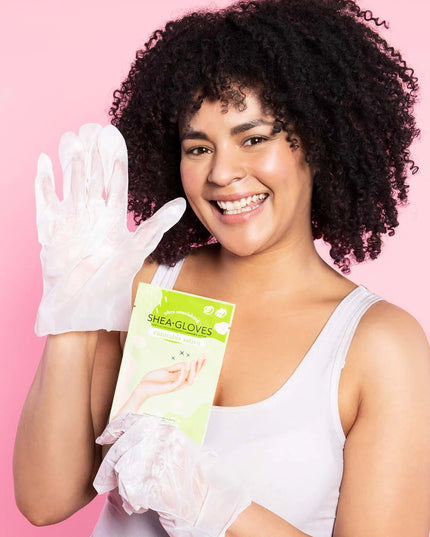 Take care of your hands with AvryBeauty Shea Gloves. These ultra nourishing and intensely moisturizing hand masks are enriched with shea butter and pure extracts to help restore essential moisture to extra-dry skin, leaving your hands soft, smooth, and healthy-looking. These hands masks are gentle enough for sensitive skin, paraben-free and not tested on animals. Shea Gloves are easy to use: Simply wash and dry your hands, wear the gloves for 10-15 minutes, and remove—no need to rinse.