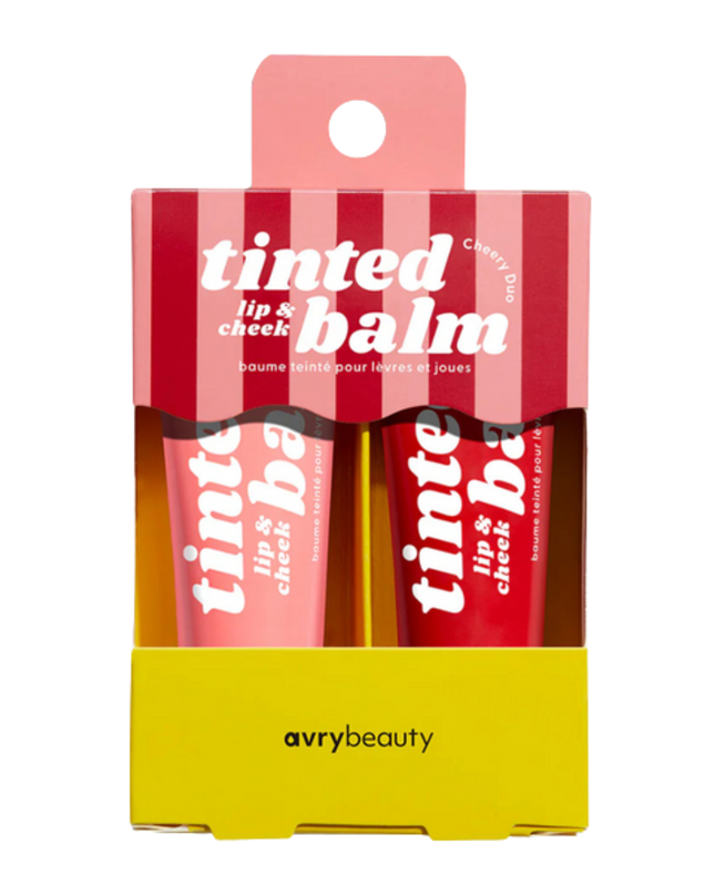 Two is better than one with our Cheery Duo! This set includes two vibrant Lip & Cheek Tinted Balms —Peachy Keen and Red-dy or Not —to enhance your customers’ beauty routine. These multi-use balms melt into skin for a wash of blendable, buildable, beautiful color that suits every skin tone. The peachy pink hue is subtle and sweet and transitions easily from day to night while the bold red shade is fierce, fun, and ready to command attention.