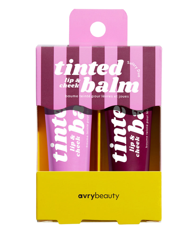 Double up on glamorous makeup looks with our Sultry Duo, featuring two show-stopping Lip & Cheek Tinted Balms — Pink Me Up and Plum Delight. These multi-use balms melt into skin for a wash of blendable, buildable, beautiful color that suits every skin tone. The bright pink hue provides a playful touch that brings skin to life while the deep plum shade is a captivating choice for a bold effect.