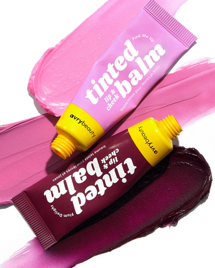 Double up on glamorous makeup looks with our Sultry Duo, featuring two show-stopping Lip & Cheek Tinted Balms — Pink Me Up and Plum Delight. These multi-use balms melt into skin for a wash of blendable, buildable, beautiful color that suits every skin tone. The bright pink hue provides a playful touch that brings skin to life while the deep plum shade is a captivating choice for a bold effect.