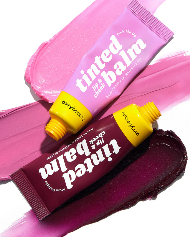 Double up on glamorous makeup looks with our Sultry Duo, featuring two show-stopping Lip & Cheek Tinted Balms — Pink Me Up and Plum Delight. These multi-use balms melt into skin for a wash of blendable, buildable, beautiful color that suits every skin tone. The bright pink hue provides a playful touch that brings skin to life while the deep plum shade is a captivating choice for a bold effect.