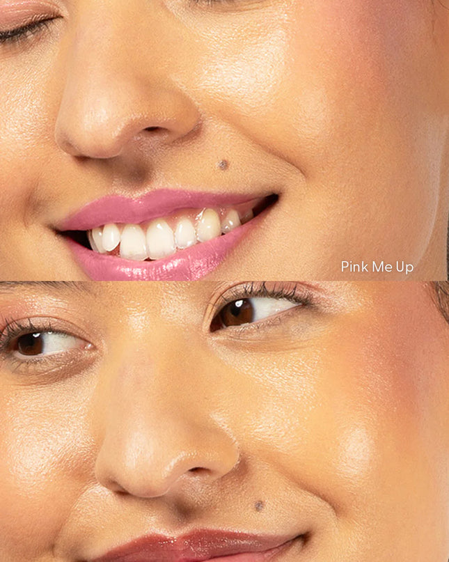 Double up on glamorous makeup looks with our Sultry Duo, featuring two show-stopping Lip & Cheek Tinted Balms — Pink Me Up and Plum Delight. These multi-use balms melt into skin for a wash of blendable, buildable, beautiful color that suits every skin tone. The bright pink hue provides a playful touch that brings skin to life while the deep plum shade is a captivating choice for a bold effect.