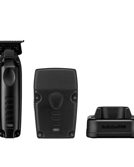 The LO-PROFX Compact Series Trimmer &amp; Shaver Set is designed for those who demand professional performance in a compact, portable form. This limited edition set includes a precision trimmer with a Black Graphite deep-tooth zero-gap adjustable T-blade, ideal for clean, sharp detailing, and a hypoallergenic titanium single-foil shaver that provides smooth, irritation-free shaving. Powered by high-speed motors, the trimmer runs at 6,800 RPM and the shaver at 10,000 RPM to ensure efficient results.