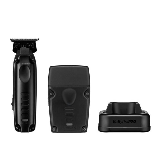 The LO-PROFX Compact Series Trimmer &amp; Shaver Set is designed for those who demand professional performance in a compact, portable form. This limited edition set includes a precision trimmer with a Black Graphite deep-tooth zero-gap adjustable T-blade, ideal for clean, sharp detailing, and a hypoallergenic titanium single-foil shaver that provides smooth, irritation-free shaving. Powered by high-speed motors, the trimmer runs at 6,800 RPM and the shaver at 10,000 RPM to ensure efficient results.