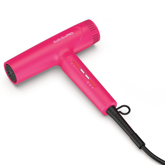 The Nano Titanium Light Ionic High-Speed Dryer by BaBylissPRO offers maximum smoothness and shine. T-shape design, fast airflow &amp; weighs under 1 lb. Now in a LIMITED EDITION Pink!