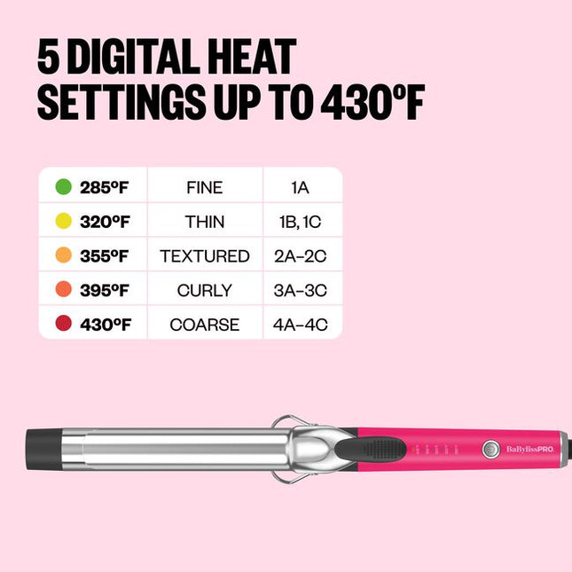 The Nano Titanium 1.25 Inch XL Barrel Curling Iron delivers instant definition with all-day hold.
