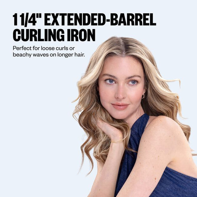 The Nano Titanium 1.25 Inch XL Barrel Curling Iron delivers instant definition with all-day hold.