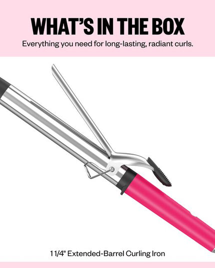 The Nano Titanium 1.25 Inch XL Barrel Curling Iron delivers instant definition with all-day hold.