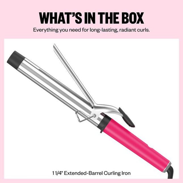The Nano Titanium 1.25 Inch XL Barrel Curling Iron delivers instant definition with all-day hold.
