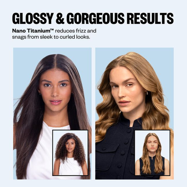 BaBylissPRO Limited Edition Pink Prima3000 1.25 Inch Styling Iron is a versatile tool that can curl, straighten, and wave hair while instantly smoothing for glossy results.