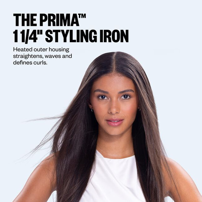 BaBylissPRO Limited Edition Pink Prima3000 1.25 Inch Styling Iron is a versatile tool that can curl, straighten, and wave hair while instantly smoothing for glossy results.