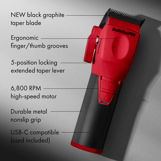 The COREFX Clipper brings professional cutting performance and power wherever you go. Equipped with a high-speed 6,800RPM motor and durable stainless-steel blades, it delivers smooth cuts and reliable performance behind the chair or at home.