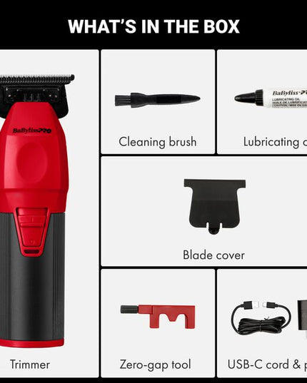 BaBylissPRO - Limited Edition Red CoreFX Trimmer