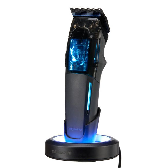 Engineered for barbers who demand serious cutting power, the BaBylissPRO Dual Coil Clipper delivers high-performance cordless cutting with the control and consistency needed for all-day professional use. Powered by a linear dual-coil motor system, it is built to drive through bulk efficiently while maintaining smooth, reliable performance.