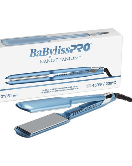 Extended length (4.5" long), full floating plates for faster straightening. Even heat transfer from 1” Nano Titanium plates leave hair smooth, sleek, and shiny.