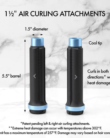 Effortlessly wrap, set, and curl damp or dry hair. Create big, Hollywood-worthy curls or voluminous blowout flips, all without heat damage.