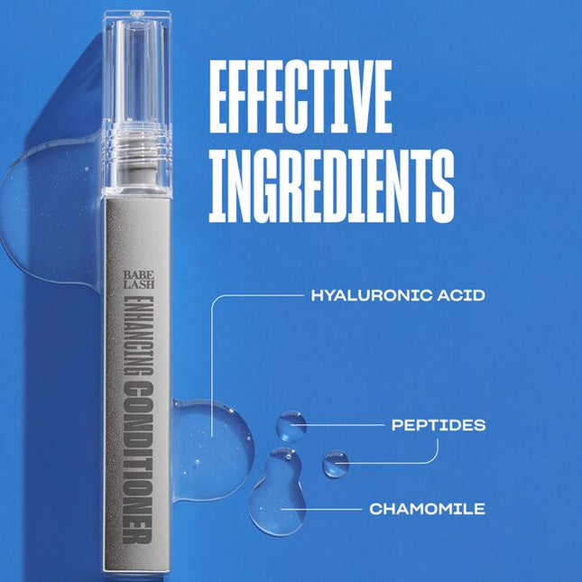 You deserve lashes that make you feel like the best and most confident version of yourself. The Babe Lash Enhancing Conditioner is a performance-based cosmetic that helps your natural lashes look thicker, fuller, and darker- all without needing mascara, lash extensions, or falsies. Each bottle of Enhancing Conditioner lasts around four months.