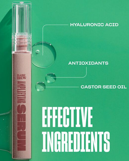 Get brows that look thicker and bolder with this castor oil, vitamin, and antioxidant-infused serum. Ideal for brows that are thin, over-plucked, or just need a little WOW. Protects against excess fallout caused by environmental stressors like makeup removal and styling products.